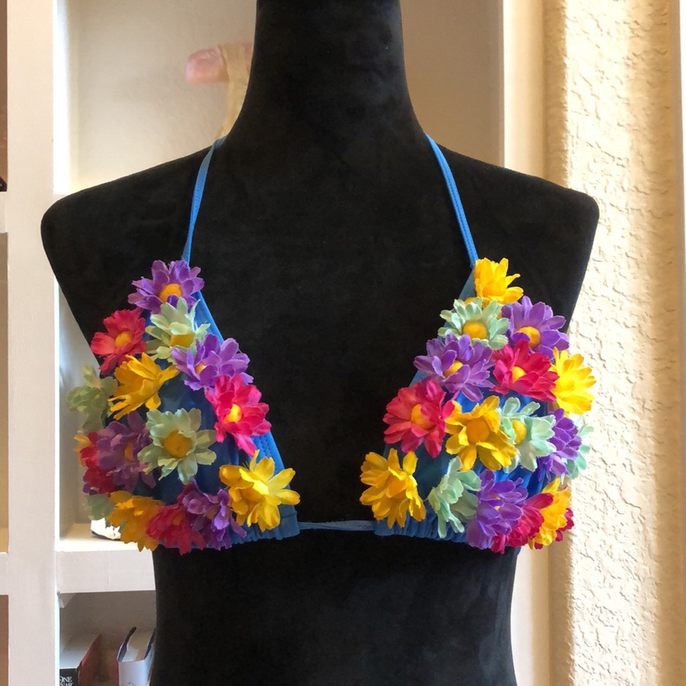 Flower swim top